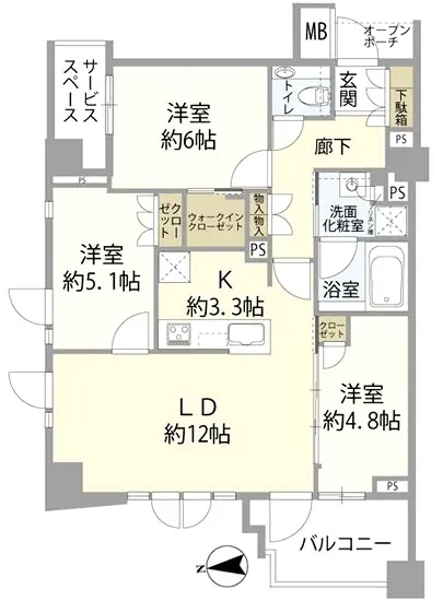 プラウド中野テラス 3F