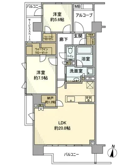 プラウド弦巻三丁目 5F