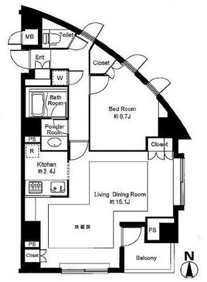 グラーサ西麻布 14F