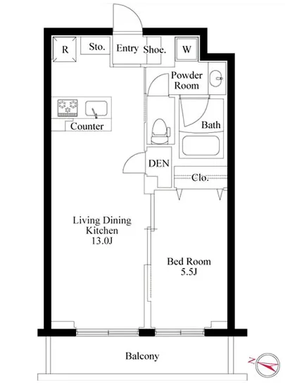 ラペルラ柿の木坂 203