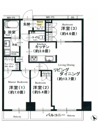 ザ・パークハウス新宿タワー 17F