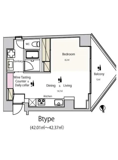 ワインアパートメント 402