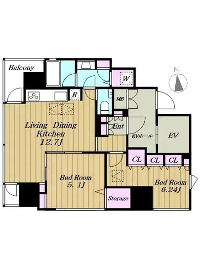 グランルーブル麻布十番 2F