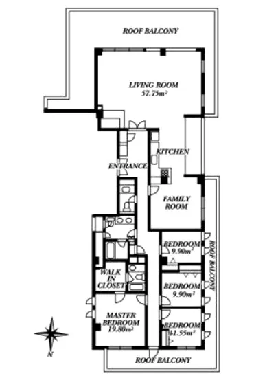 市ヶ谷銀杏坂アパートメントハウス 5F
