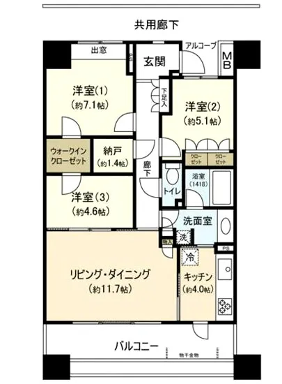 パークハウス清澄白河リバーサイド 4F