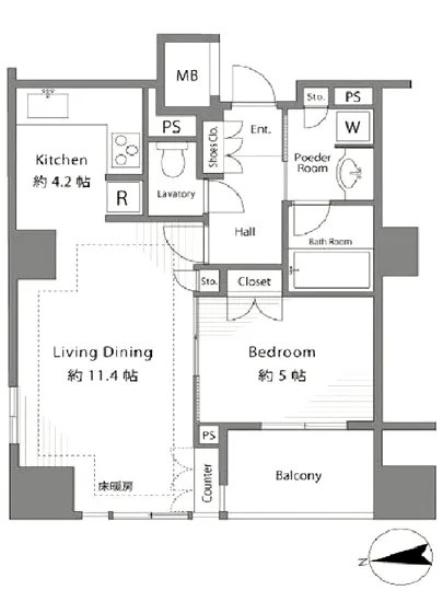 パークハウス市谷柳町 805