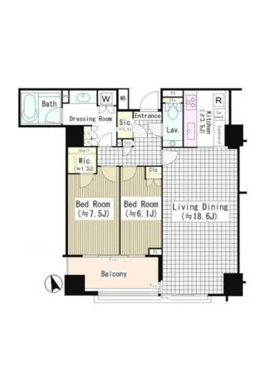 パークマンション三田綱町ザフォレスト 5F