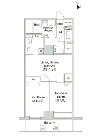 プライムアーバン町屋サウスコート 202