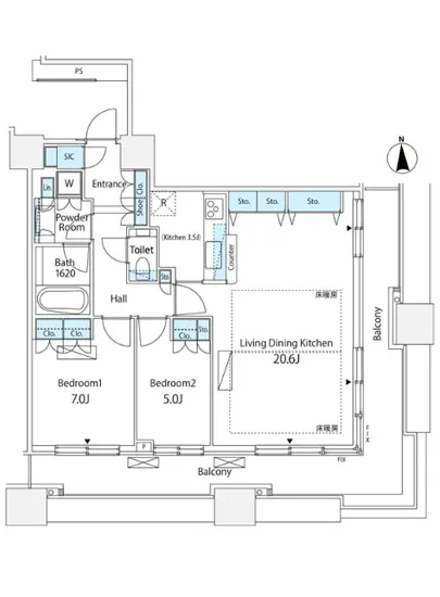 プラウドタワー東五反田 2106