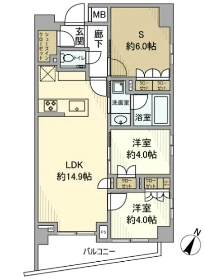 オープンレジデンシア根津 2F