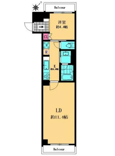 ライオンズマンション西麻布第2 2F