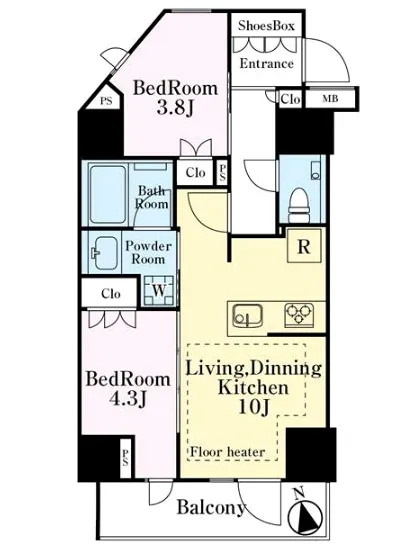 オープンレジデンシア高田馬場 2F