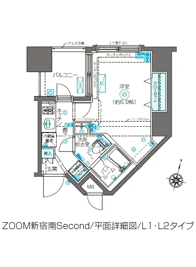 ズーム新宿南セカンド 1101
