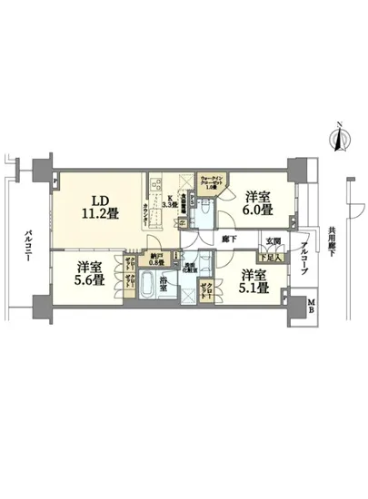 クラッシィハウス目黒洗足 4F