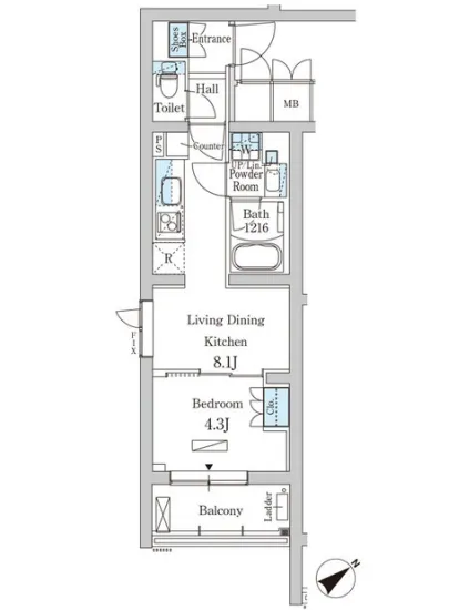 パークアクシス北千束MOCXION 206
