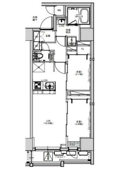 エスレジデンス綾瀬リヴィエ 1202