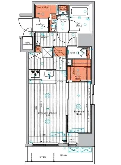 ヴォーガコルテ浅草アジールコート 4F