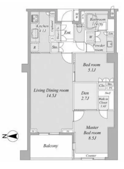 パークコート高輪ヒルトップレジデンス 5F