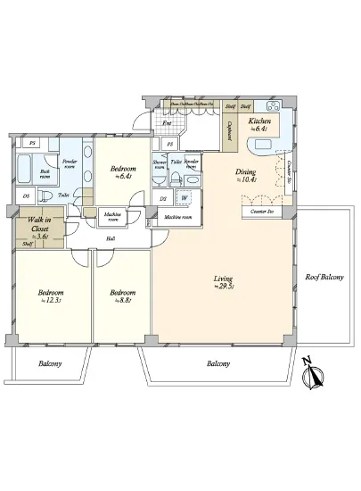 白金第一マンションズ 15F