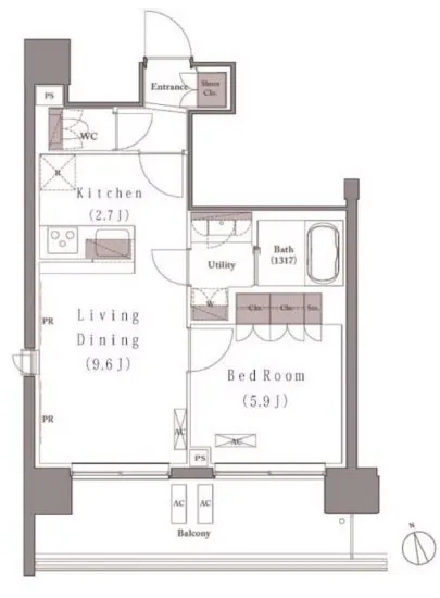 プレジリア新富町 510