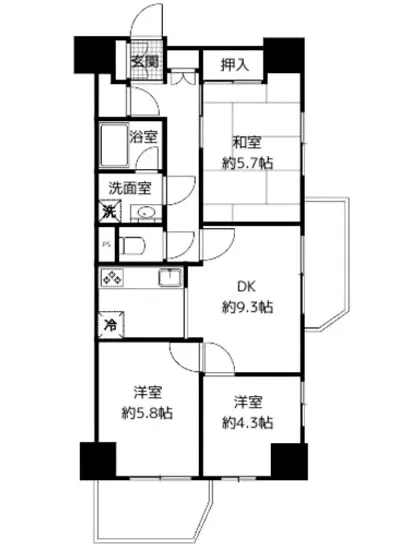 シャンボール三田 13F