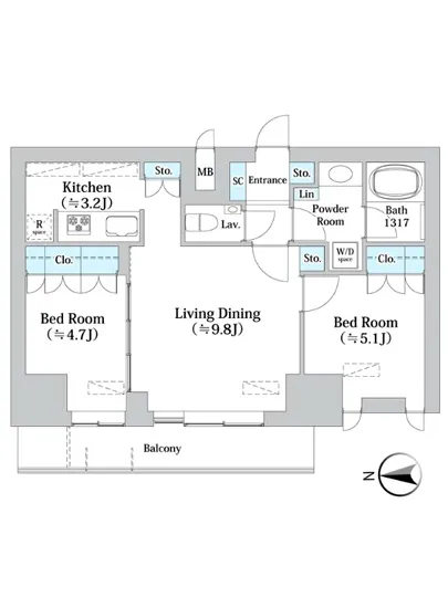 バウスフラッツ王子神谷 905