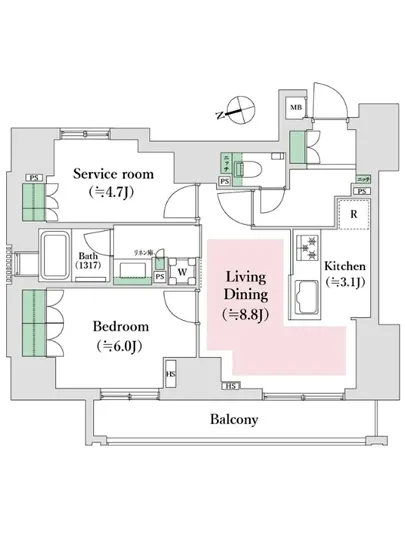 オープンレジデンシア神楽坂ファースト 701