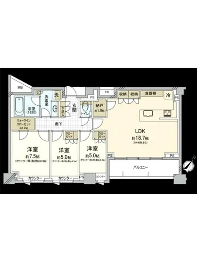 パークホームズ市ヶ谷ヒルトップレジデンス 5F