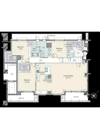 プラウド市谷砂土原町 4F