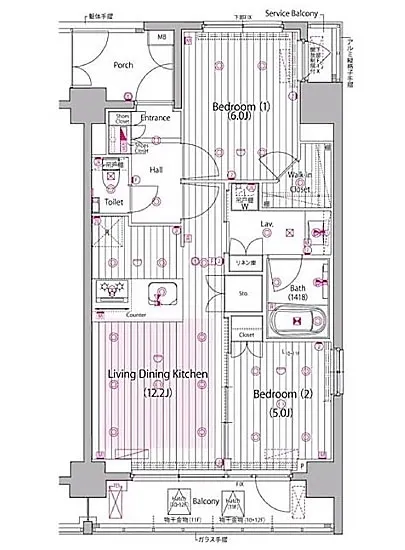グランド・ガーラ白金高輪Ⅱ 11F