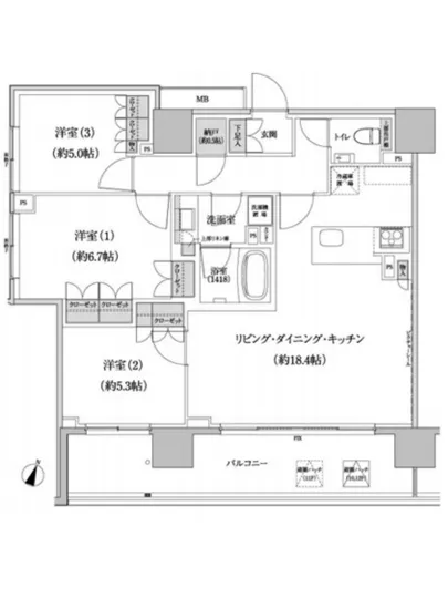 パークハビオ渋谷本町レジデンス 1009