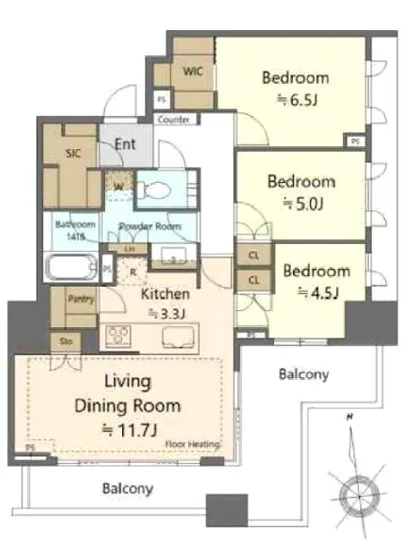 アトラスタワー白金レジデンシャル 19F
