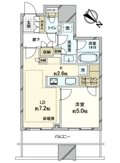 キャピタルゲートプレイス ザ・レジデンス 7F