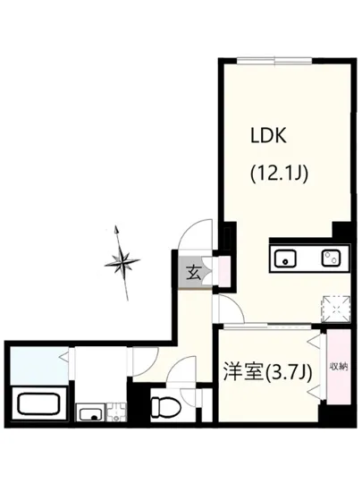 クリアル新富町 202