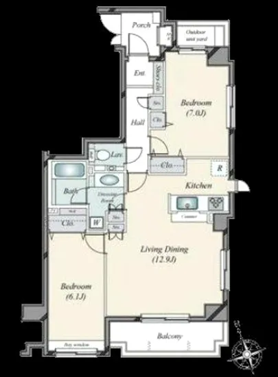 東急ドエルアルス恵比寿 2F