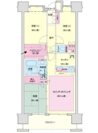 クレストシティレジデンス 3F