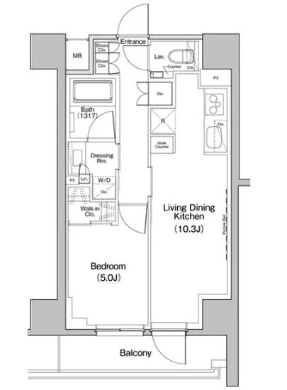 ザ・パークハビオ中野富士見町ガーデン 1407