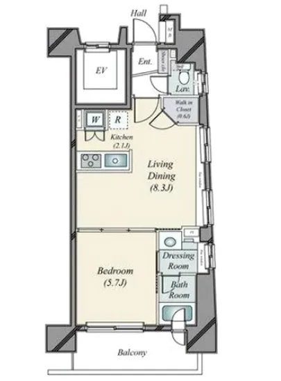 藤和六本木ホームズ 2F