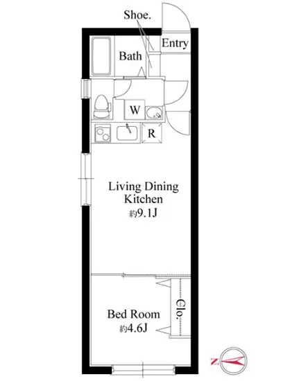ディスティーノレジデンシア荒川 204