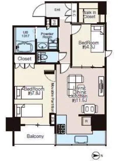 ライオンズフォーシア蔵前オアシス 1105