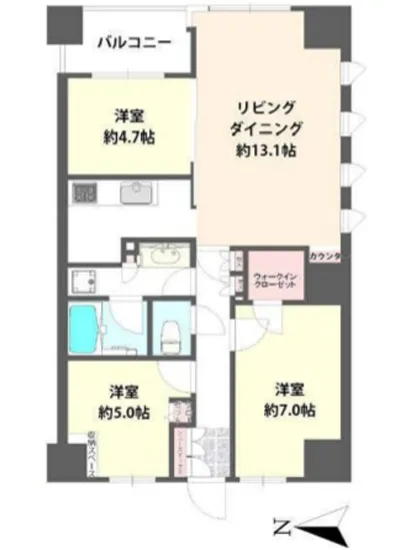 東新宿レジデンシャルタワー 6F