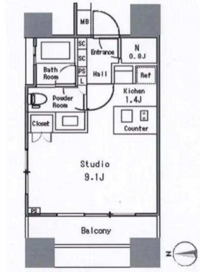 クオリア神南フラッツ 302
