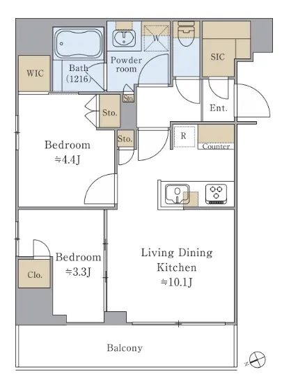 ブリリアイスト赤羽 1201