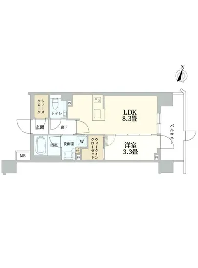 クリオラベルヴィ大崎グランクラス 1F