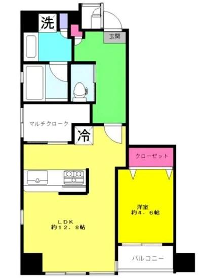 ライフェール新宿御苑ノースサイド 5F