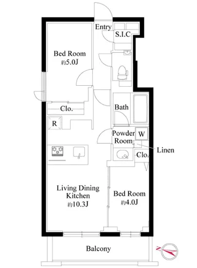 ルネサンス六本木プレミアムコートVivant 402