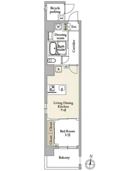 ライブフラット三ノ輪2 401