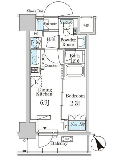 パークアクシス日本橋茅場町ステーションゲート 803