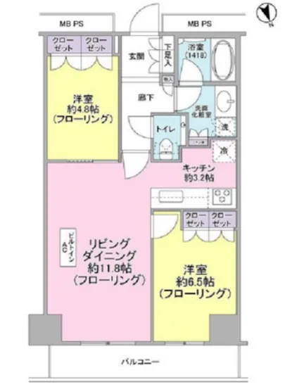 ザ・パークハウス新宿タワー 2F