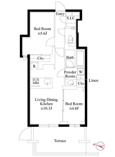 ルネサンス六本木プレミアムコートVivant 104